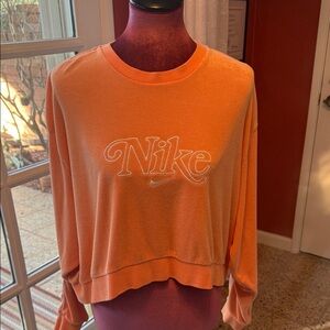 Nike Women's Bright Orange Sweatshirt